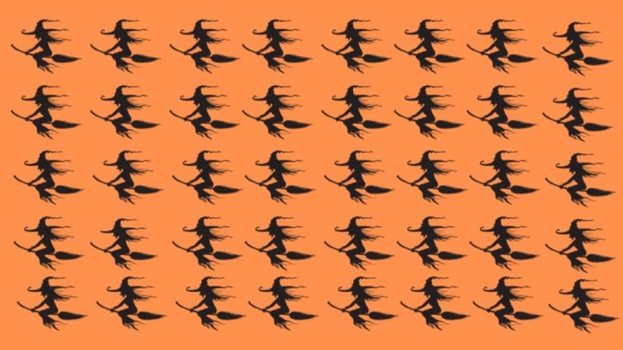 Optical Illusion Odd Silhouette Challenge: Can You Identify The Odd Witch Within The Time Limit Of 25 Seconds?