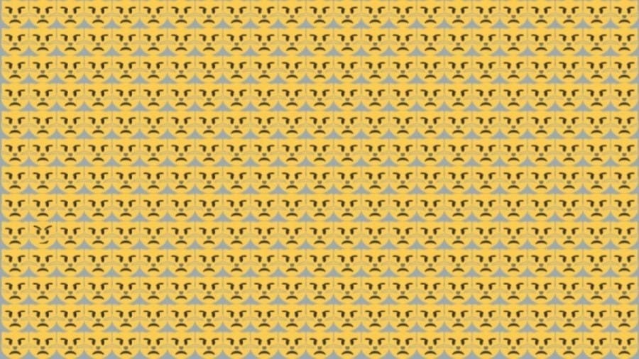 Optical illusion Challenge: Try to identify the Odd Emoji in this picture within 10 seconds