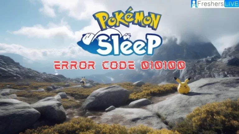 Pokemon Sleep Error Code 010100, How to Fix Pokemon Sleep Error Code 010100?