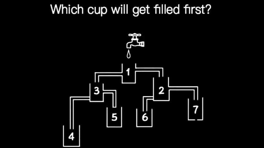 99% Will Fail At This Challenge. Can You Identify The Cup That Will Fill First? Brain Teaser
