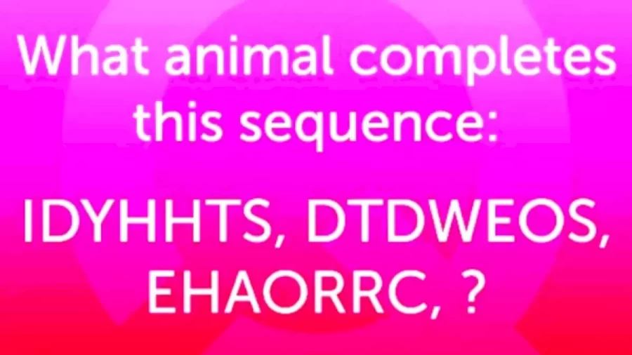 Brain Teaser For Genius Minds: What Animal Completes This Sequence?