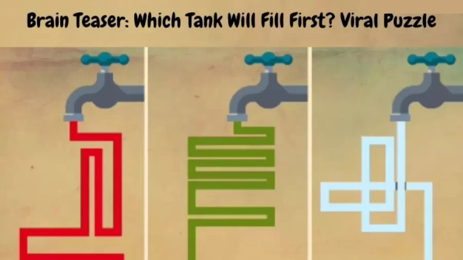 Brain Teaser Viral Puzzle: Which Tank Will Fill First?