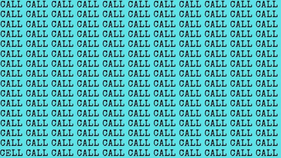 Brain Test: If You Have Hawk Eyes Find Cell Among Call In 20 Secs