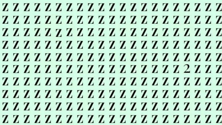 If You Have Hawk Eyes Find 2 Among Z In 15 Secs. Explanation And Solution To This Optical Illusion