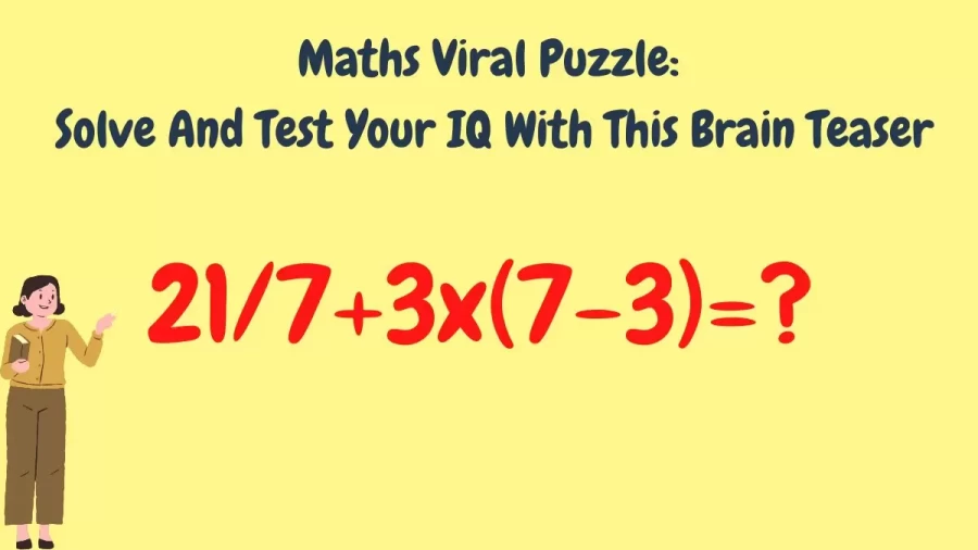 Maths Viral Puzzle: Solve And Test Your IQ With This Brain Teaser