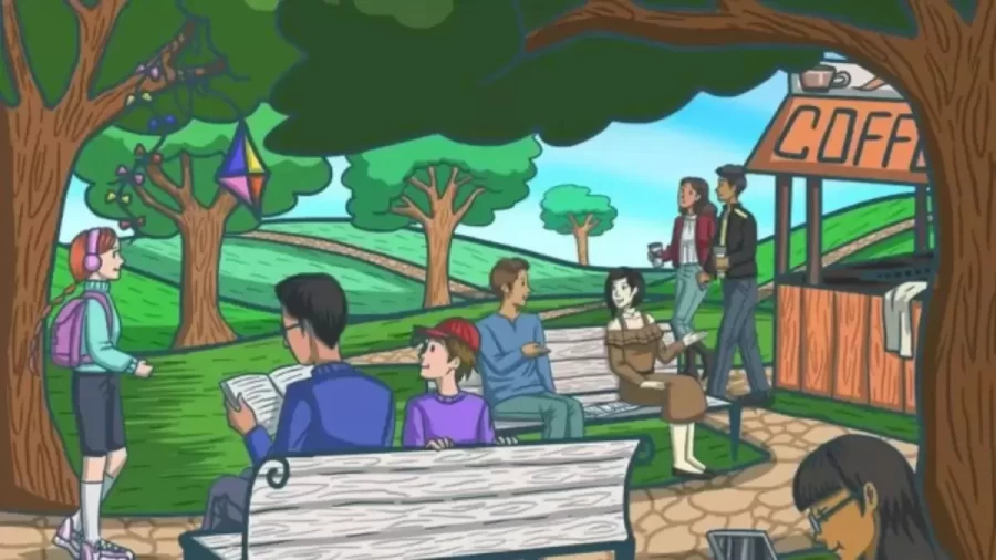 Optical Illusion Brain Test: Can You Locate The Newspaper In This Park Scene In Less Than 14 Seconds?