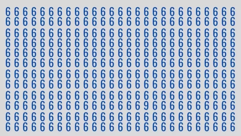 Optical Illusion Eye Test: You Have Hawkeyes If You Locate The 9 Among These 6s Within 22 Seconds