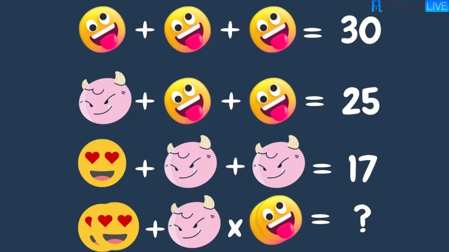 Solve This Emoji Math Puzzle And Find The Answer to This Brain Teaser