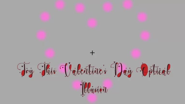 Try This Valentine’s Day Optical Illusion: If You Stare Long Enough The Pink Dots Should Disappear!