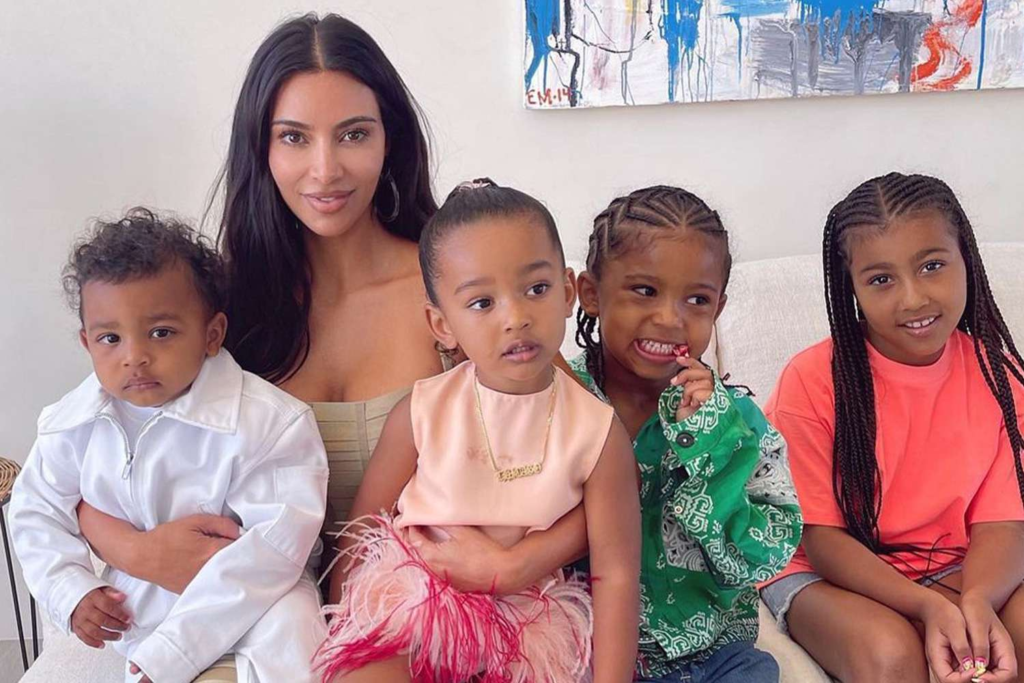 Kanye West and Kim Kardashian's children: North, Saint, Chicago and Psalm West meet and greet